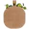 9" Beige Happy Fall Wooden Pumpkin Fall Harvest Decoration